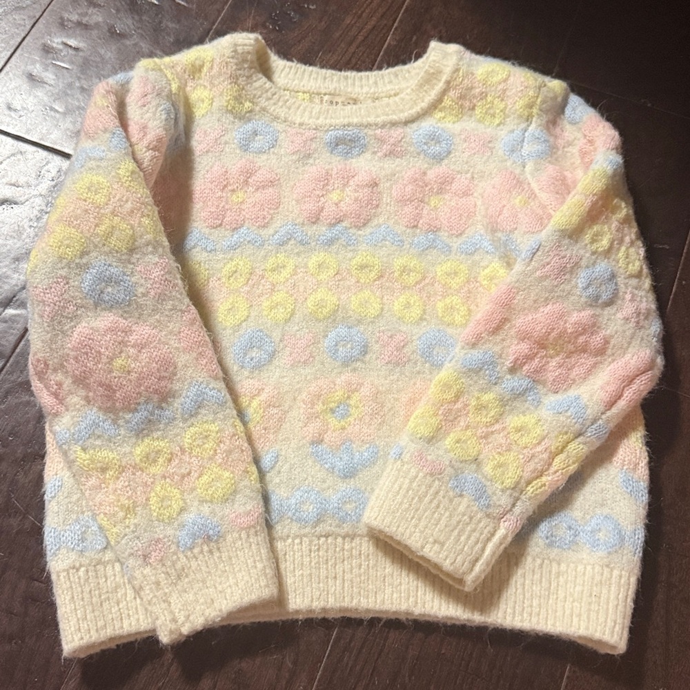 Pastel Patterned Sweater copper key from dillards 6x girls